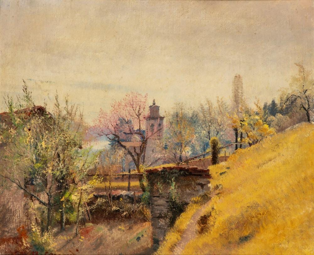 Alfonso Corradi comparable auction result: alfonso corradi castelnuovo di sotto 1889 milano 1972 roncaro