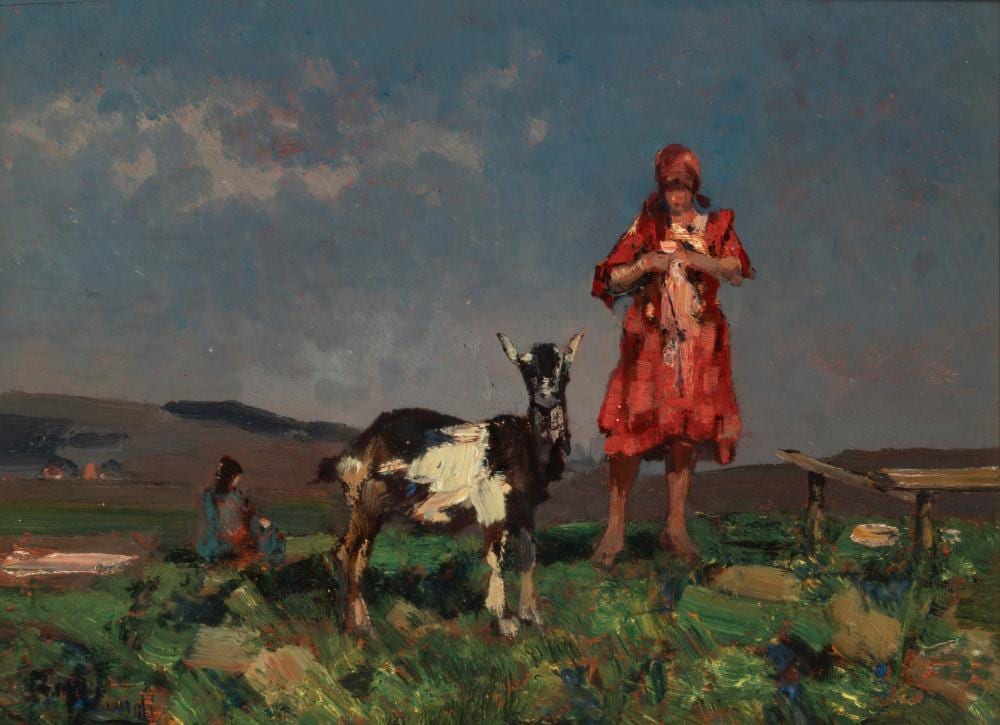 beppe ciardi venezia 1875 treviso 1932 figurine in red · Finarte · 2026-06-18 Beppe Ciardi comparable auction result: beppe ciardi venezia 1875 treviso 1932 figurine in red