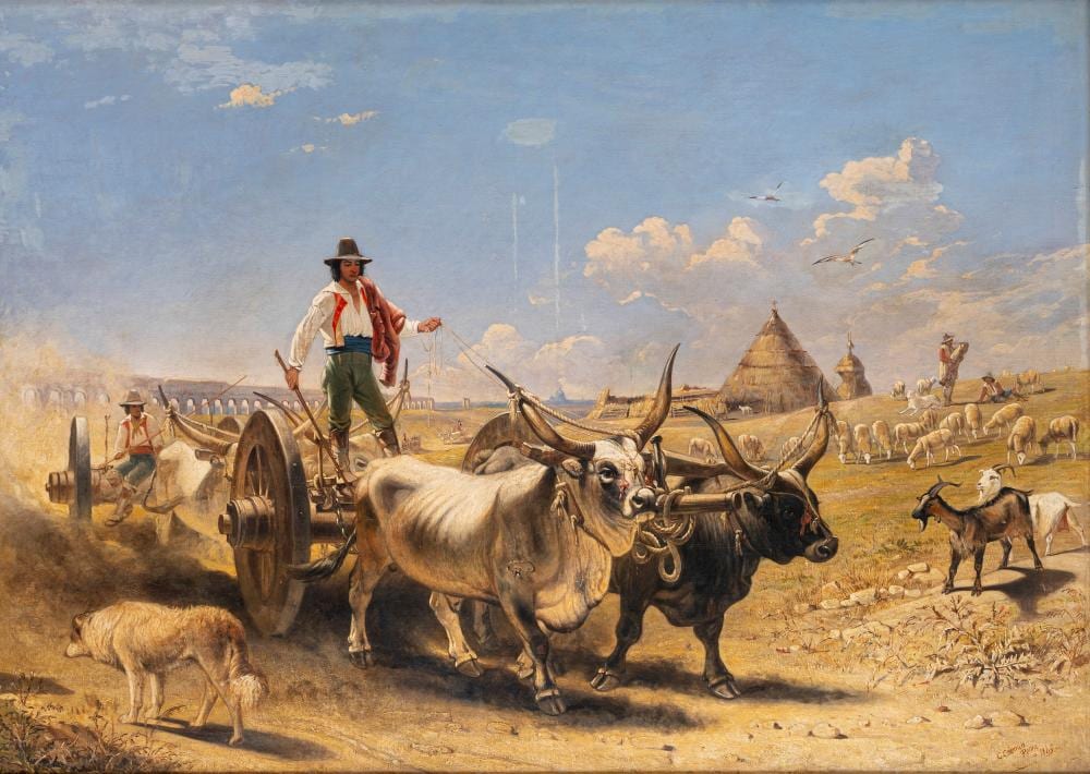 charles coleman pontefract 1807 roma 1874 the oxen parade in the roman countryside 1849 · Finarte · 2026-06-18 Charles Coleman comparable auction result: charles coleman pontefract 1807 roma 1874 the oxen parade in the roman countryside 1849