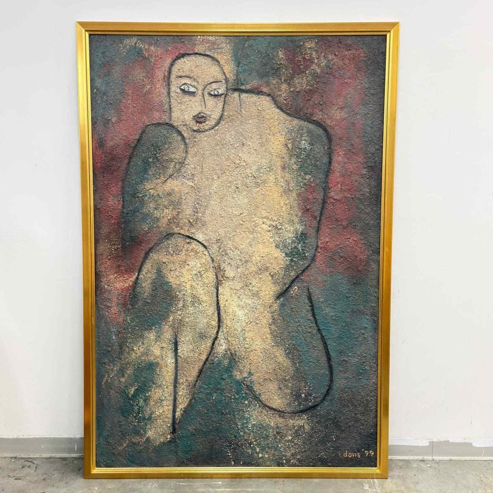 b davis 20th century expressionist nude figure mixed media on board 1999 · Lion and Unicorn · 2026-06-14 Benjamin Davis comparable auction result: b davis 20th century expressionist nude figure mixed media on board 1999