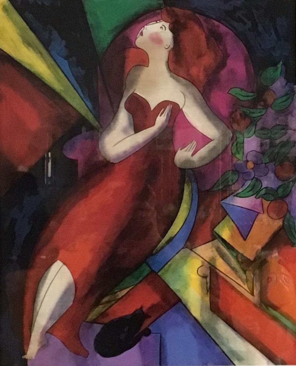 Linda Le Kinff comparable auction result: linda le kinff french b 1949 seriolithograph romane signed