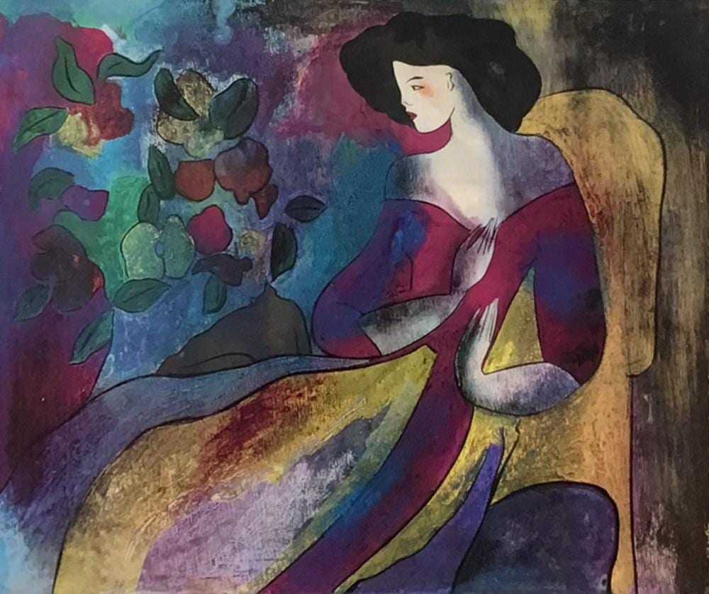 Linda Le Kinff comparable auction result: linda le kinff french b 1949 seriolithograph annabella signed