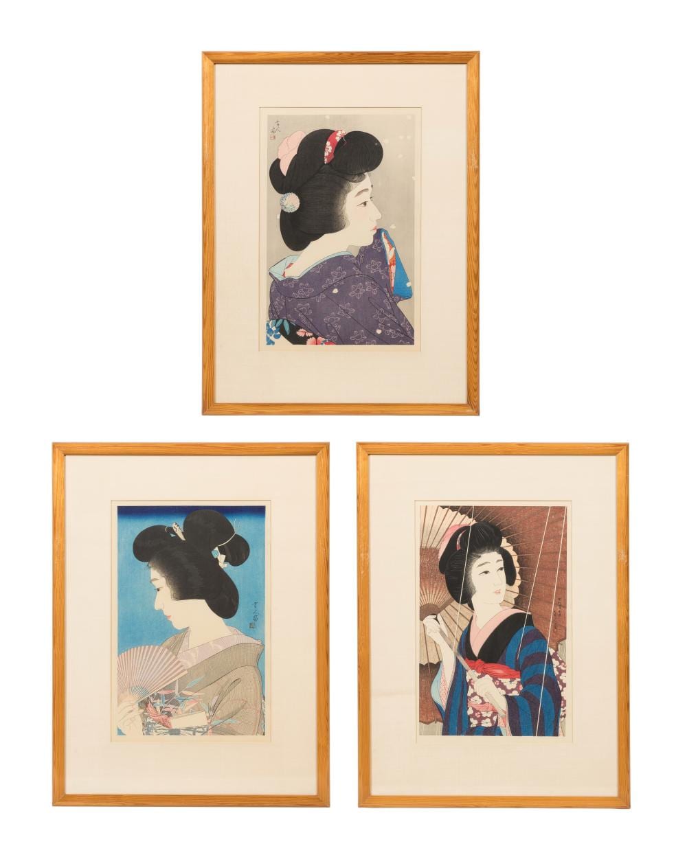 Torii Kotondo comparable auction result: torii kotondo japanese 1900 1976 woodblock print assortment