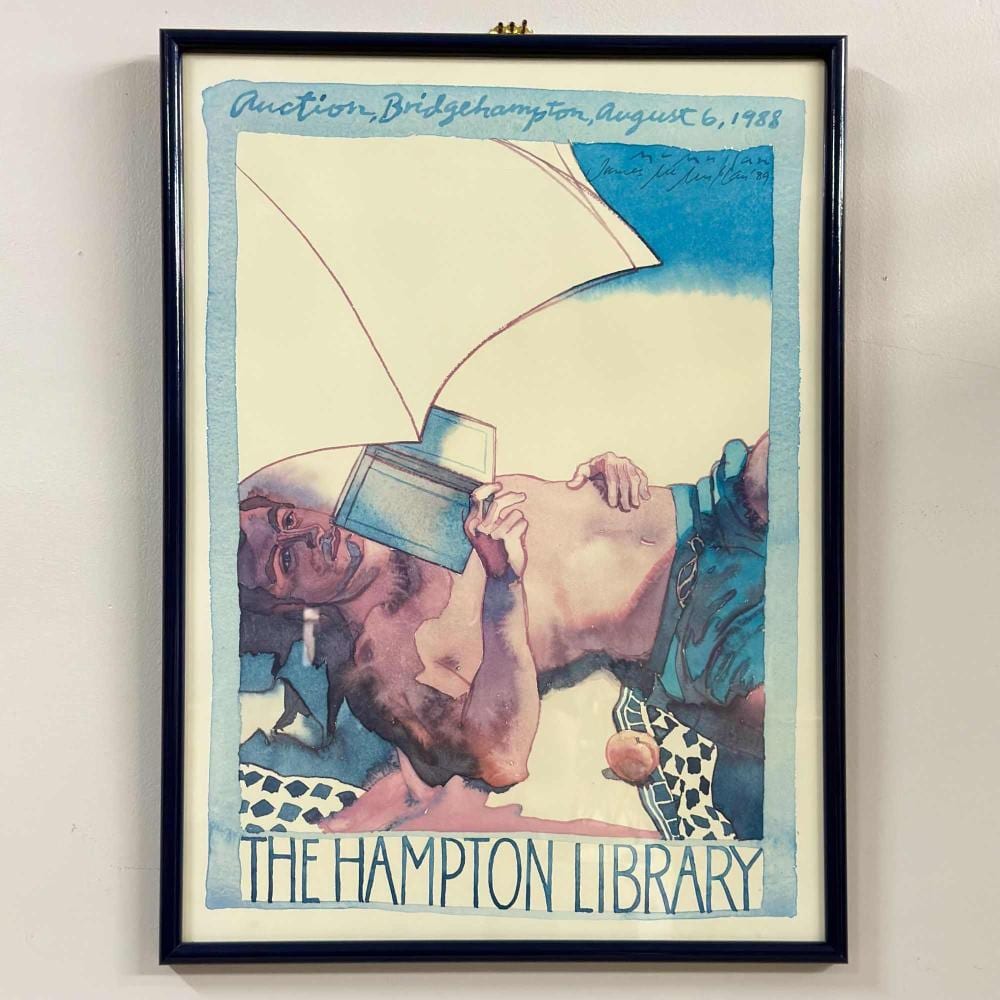 James McMullan comparable auction result: james mcmullan signed the hampton library exhibition poster 1988