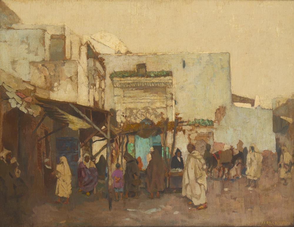 James Kerr-Lawson comparable auction result: james kerr lawson scottish 1864 1939 a moorish market