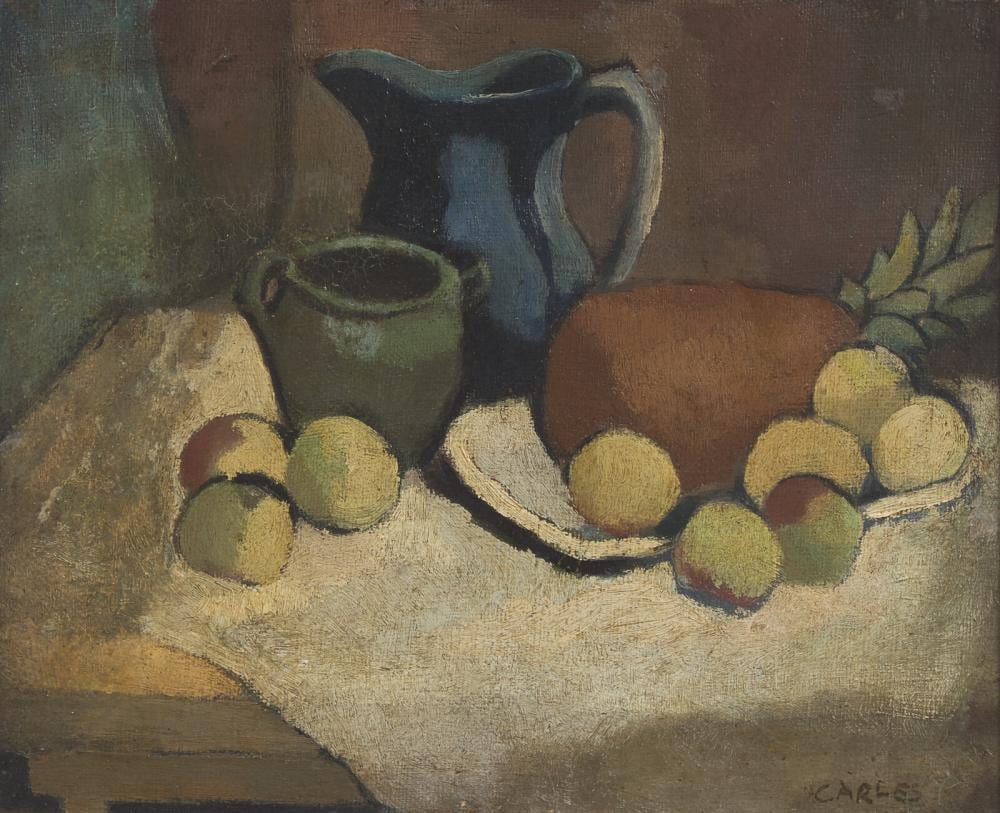 Arthur Beecher Carles comparable auction result: arthur beecher carles american 1882 1952 still life with pineapple c 1915