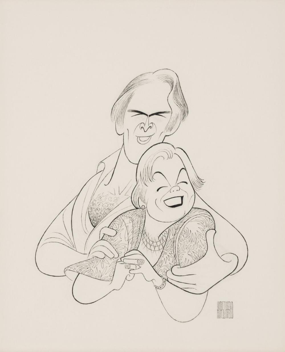 al hirschfeld american 1903 2003 martin richards and mary lea johnson · Freeman’s · 2026-06-17 Al Hirschfeld comparable auction result: al hirschfeld american 1903 2003 martin richards and mary lea johnson