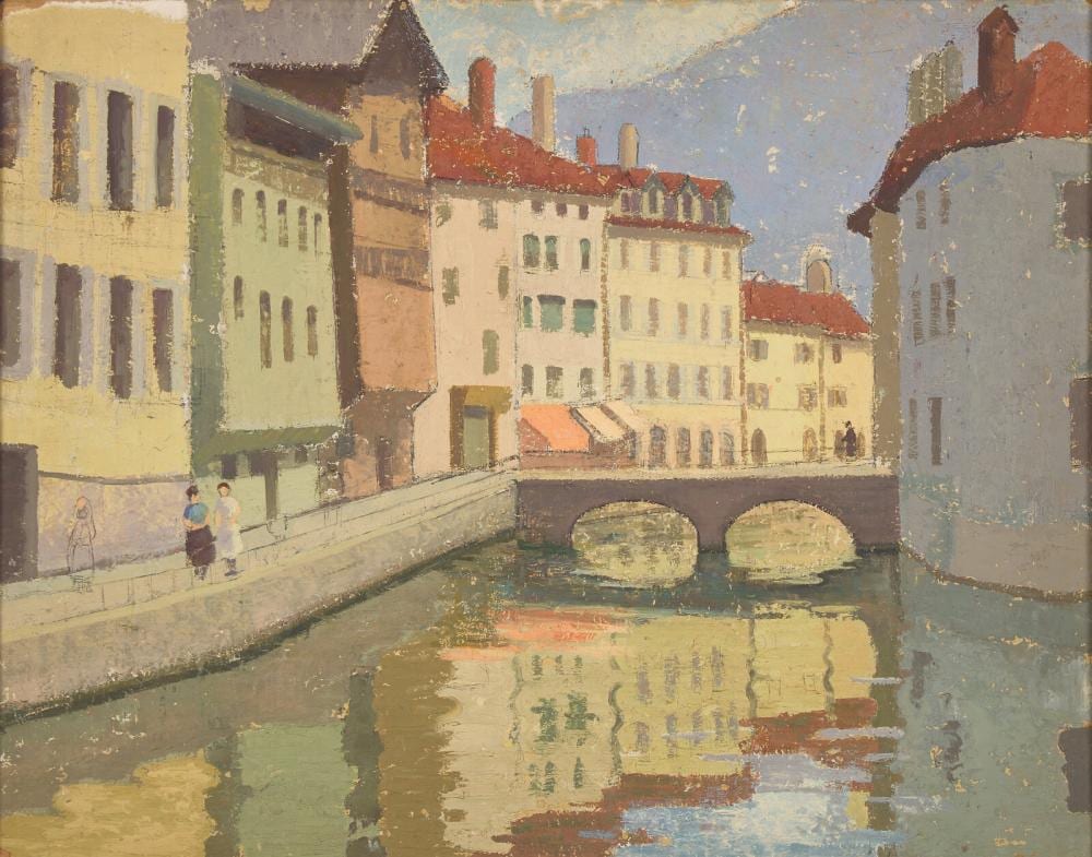 Emma Fordyce MacRae comparable auction result: emma fordyce macrae american 1887 1974 the white bridge annecy 1936