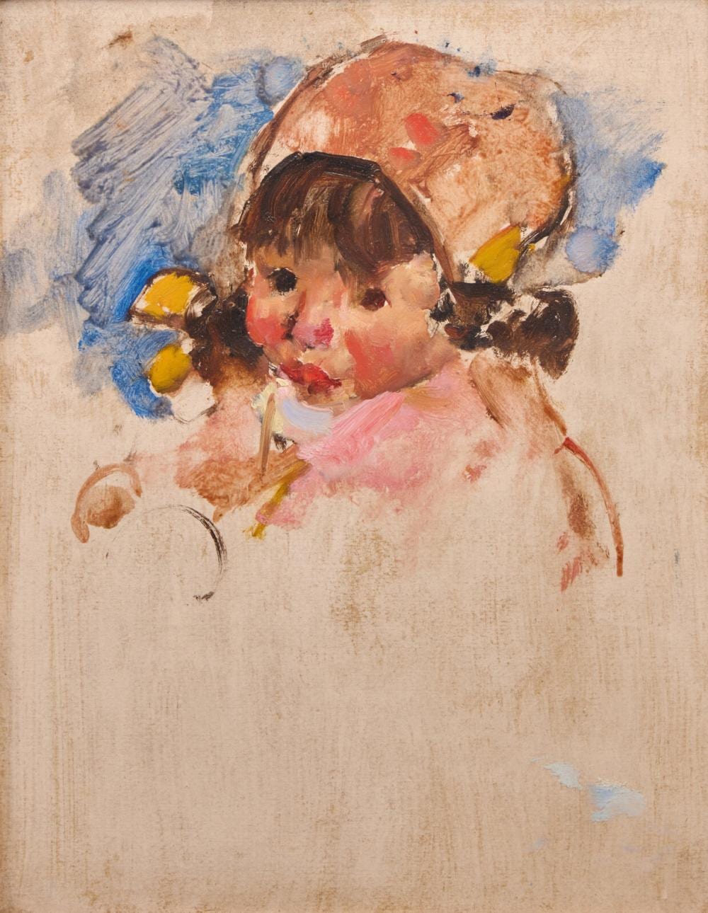 Martha Walter comparable auction result: martha walter american 1875 1976 girl in pink bonnet