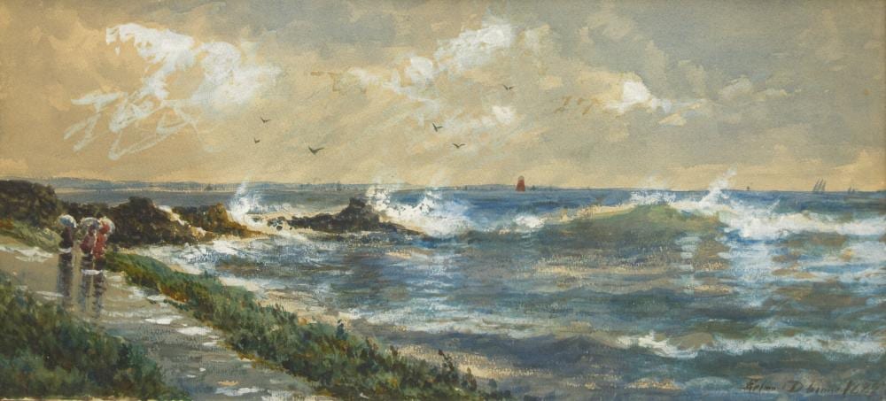 Edmund Darch Lewis comparable auction result: edmund darch lewis american 1835 1910 a shore scene 1889