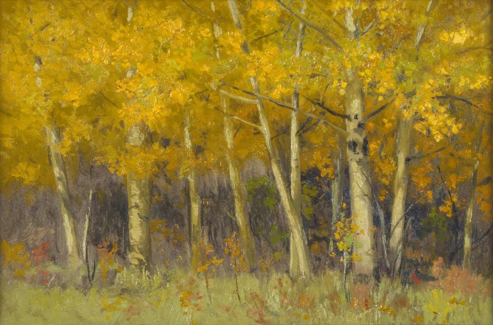 Charles Partridge Adams comparable auction result: charles partridge adams american 1858 1942 aspens