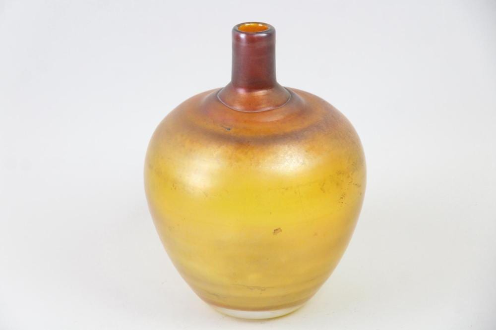 Bertil Vallien comparable auction result: bertil vallien for kosta yellow bronze vase
