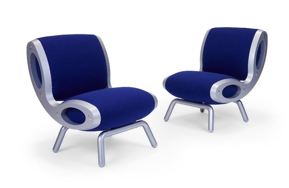 Marc Newson comparable auction result: marc newson b 1963 for moroso pair of gluon chairs circa 1993 aluminium stee