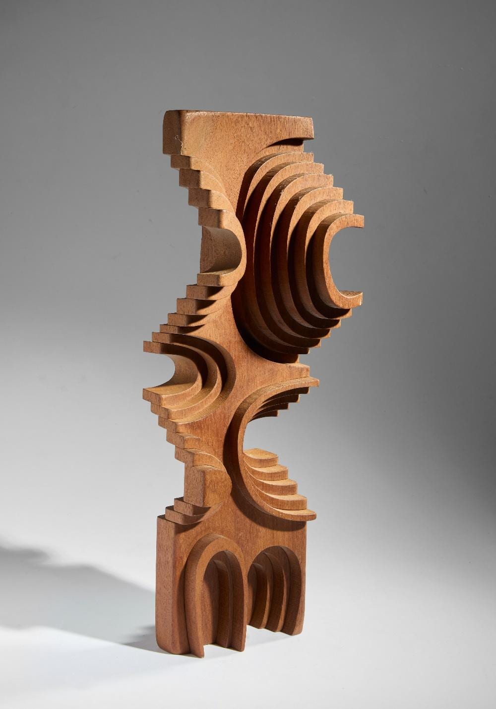 Brian Willsher comparable auction result: brian willsher 1930 2010 modernist sculpture 1989 teak signed in pencil