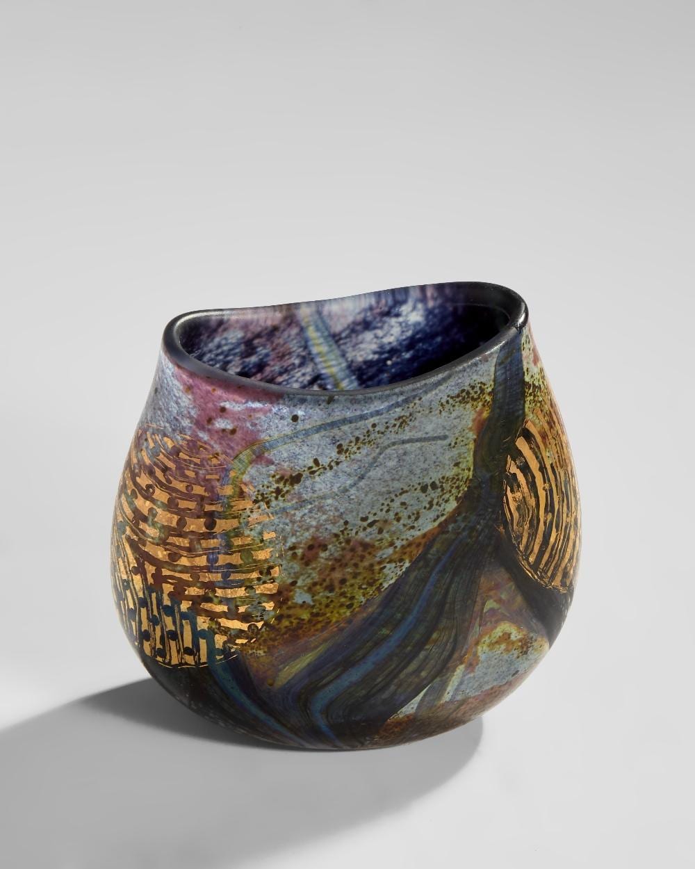 Peter Layton comparable auction result: peter layton b 1937 for london glassblowing aurora series studio glass vase circa 2