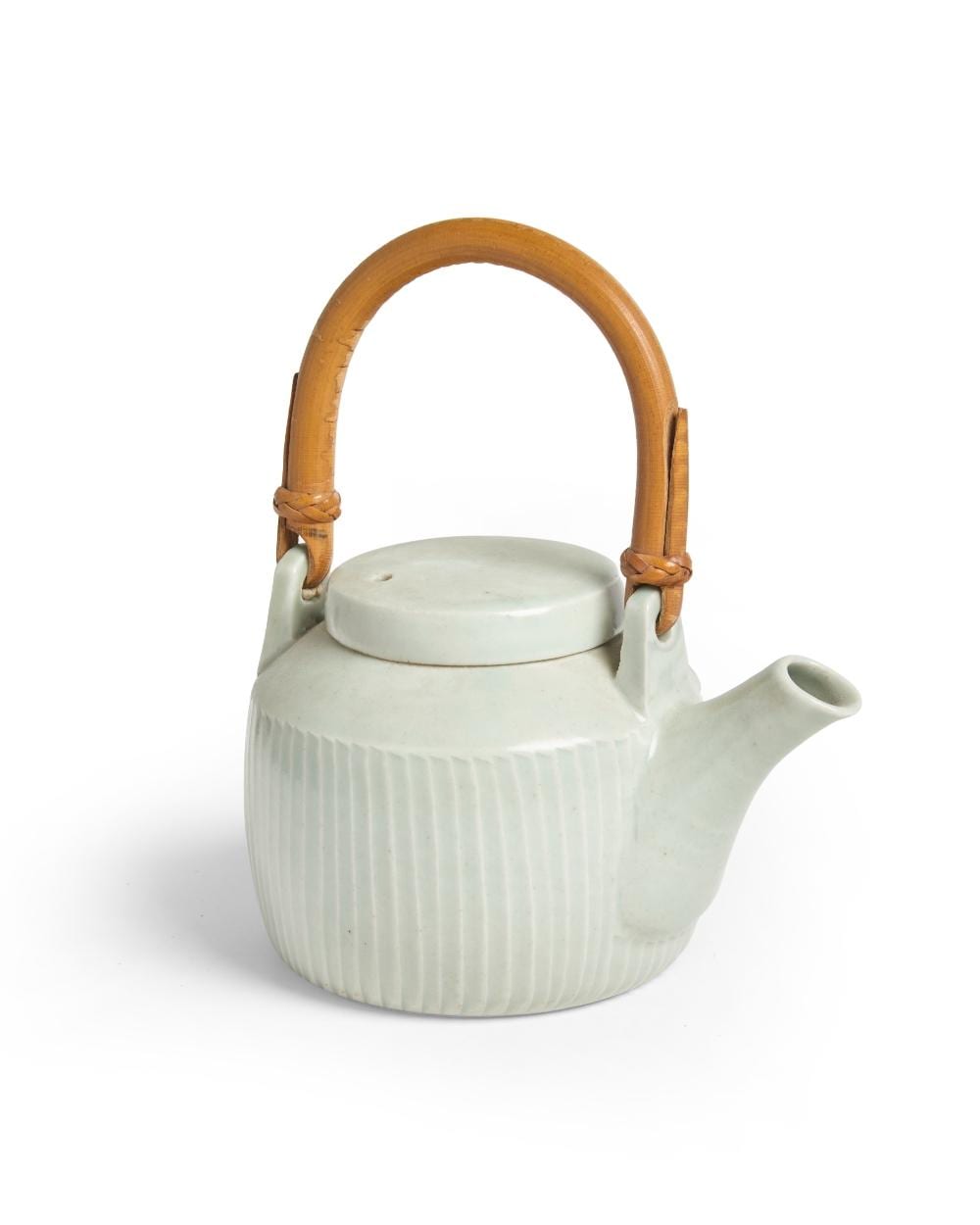 David Leach comparable auction result: david leach 1911 2005 cut sided teapot circa 1970 porcelain with pale celadon g