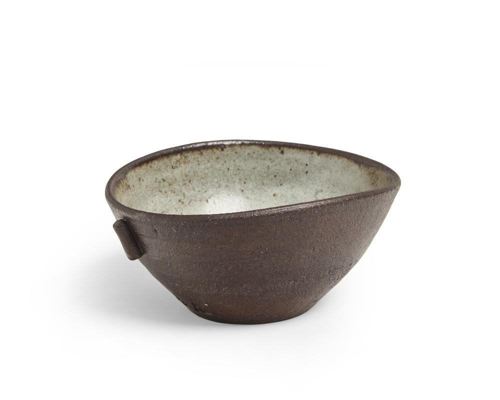 Janet Leach comparable auction result: janet leach 1918 1997 bowl with lugs circa 1980 stoneware with dry brown body a