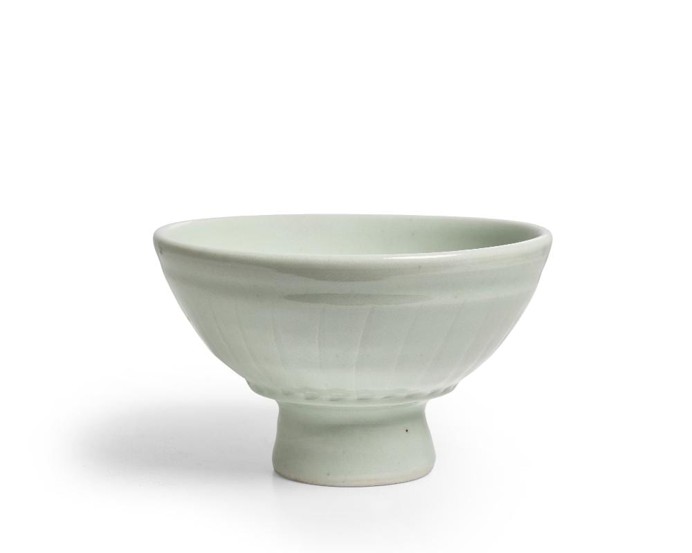 Mike Dodd comparable auction result: mike dodd b 1943 chalice bowl late 20th century porcelain with pale green celad