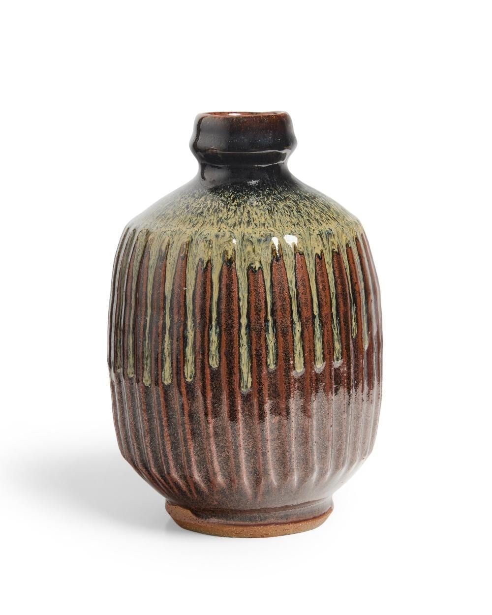 Mike Dodd comparable auction result: mike dodd b 1943 fluted vase circa 2010 stoneware with iron and nuka glazes