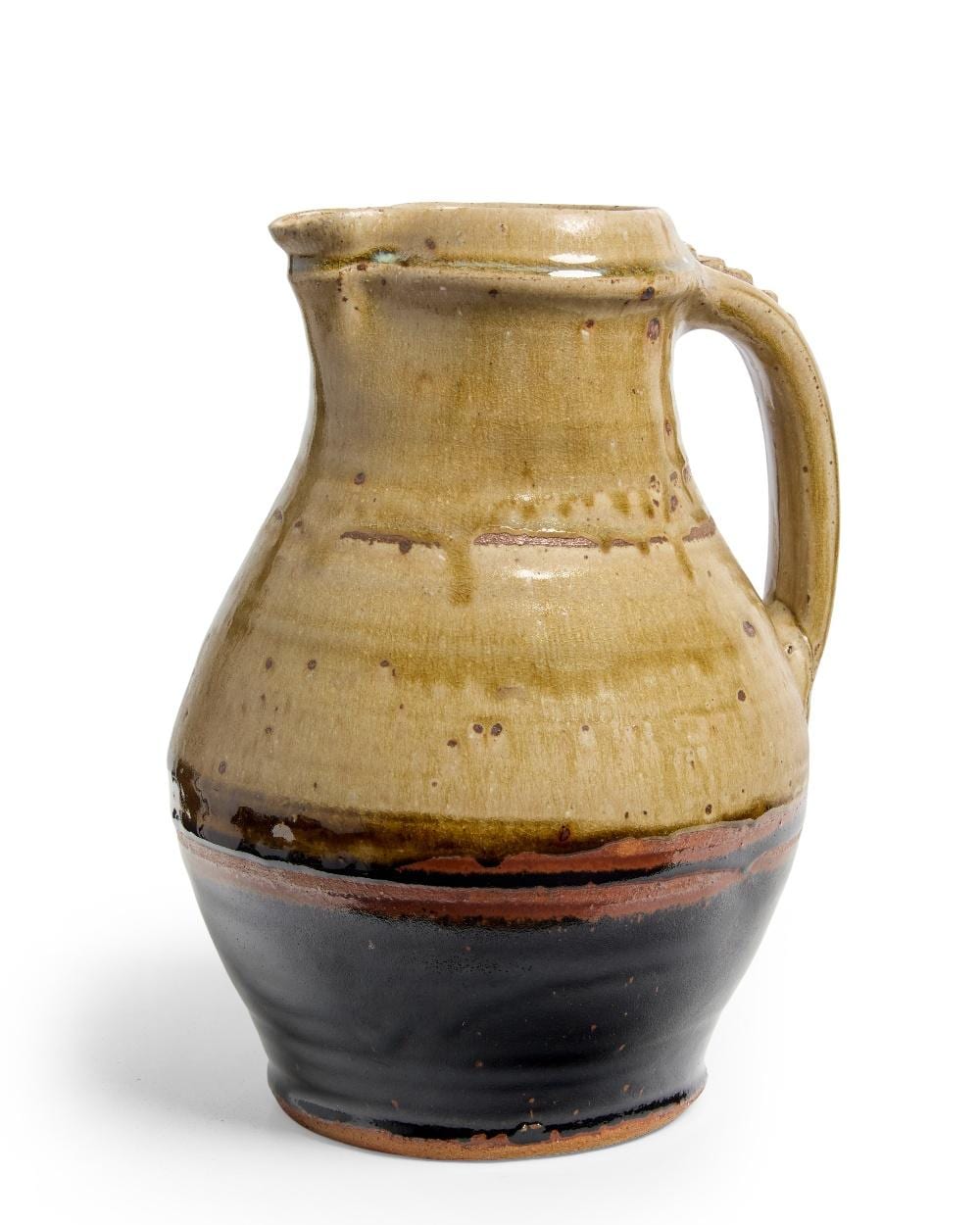 Mike Dodd comparable auction result: mike dodd b 1943 jug late 20th century stoneware with green ash glaze and rich
