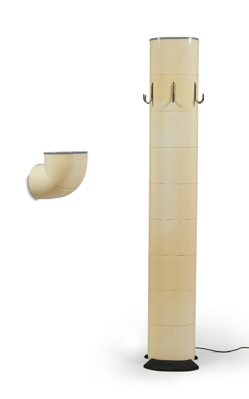 Gai Aulenti comparable auction result: gae aulenti 1927 2012 for stilnovo gomito floor lamp coat rack and wall shelf cir