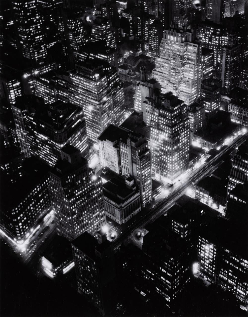 Berenice Abbott comparable auction result: berenice abbott 1898 1991 new york at night