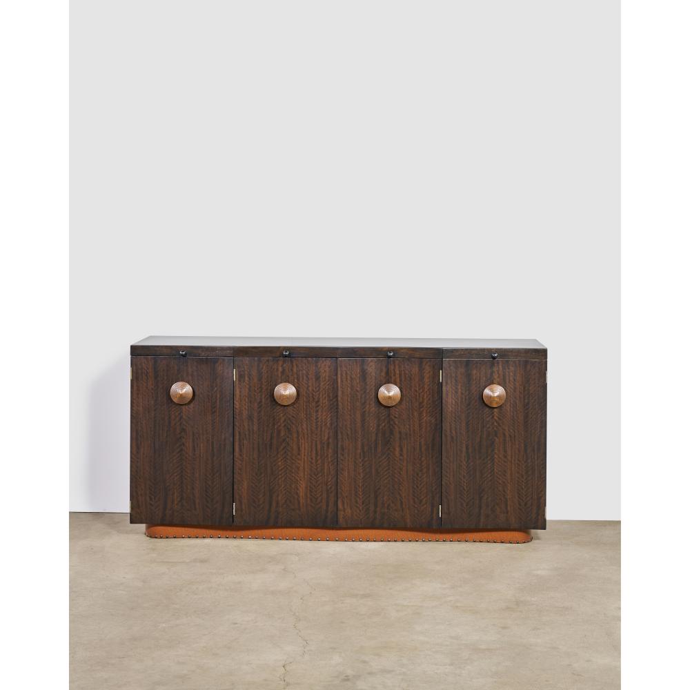 Gilbert Rohde comparable auction result: gilbert rohde 1894 1944 paldao credenzacirca 1940for herman miller furniture company walnut brassheight 34in 86 4cm length 72in 183cm width 19in 48 3cm