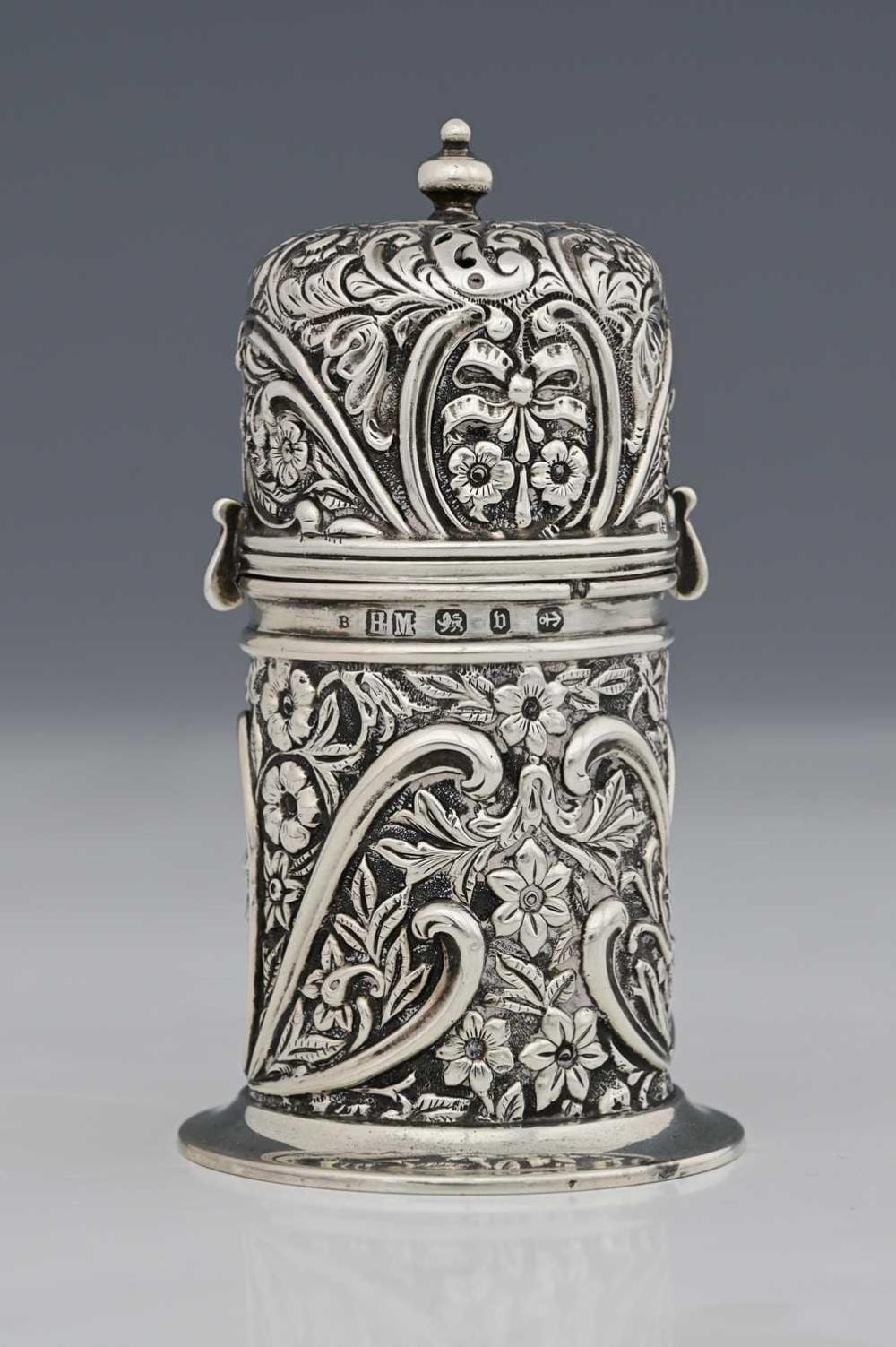 Henry Elis Mattson comparable auction result: a victorian silver caster by henry matt