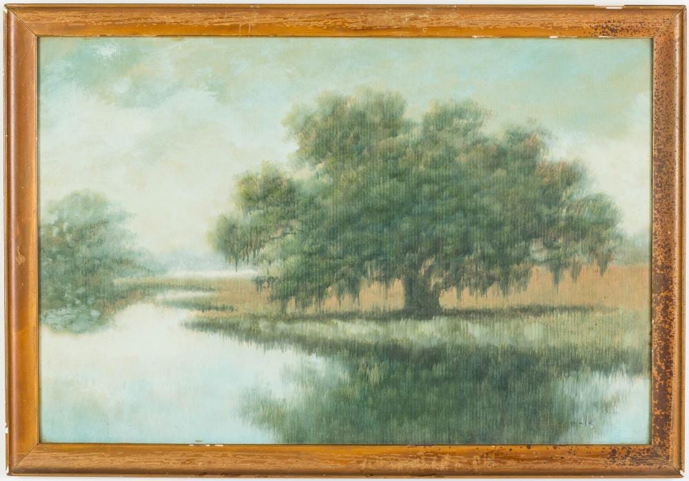 Alexander John Drysdale comparable auction result: alexander john drysdale oak tree and marsh oil wash