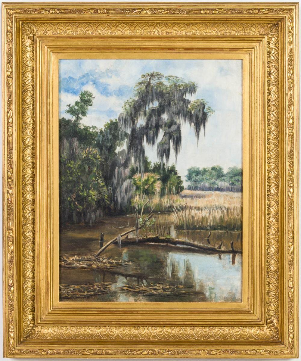 Ludmilla Pilat Welch comparable auction result: ludmilla pilat welch 1867 1925 salt marsh o c