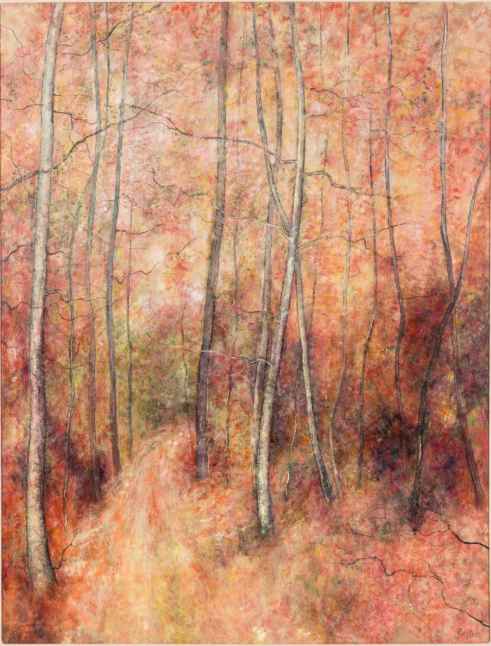 Bernard Gantner comparable auction result: bernard gantner 1928 2018 la foret en automne o c