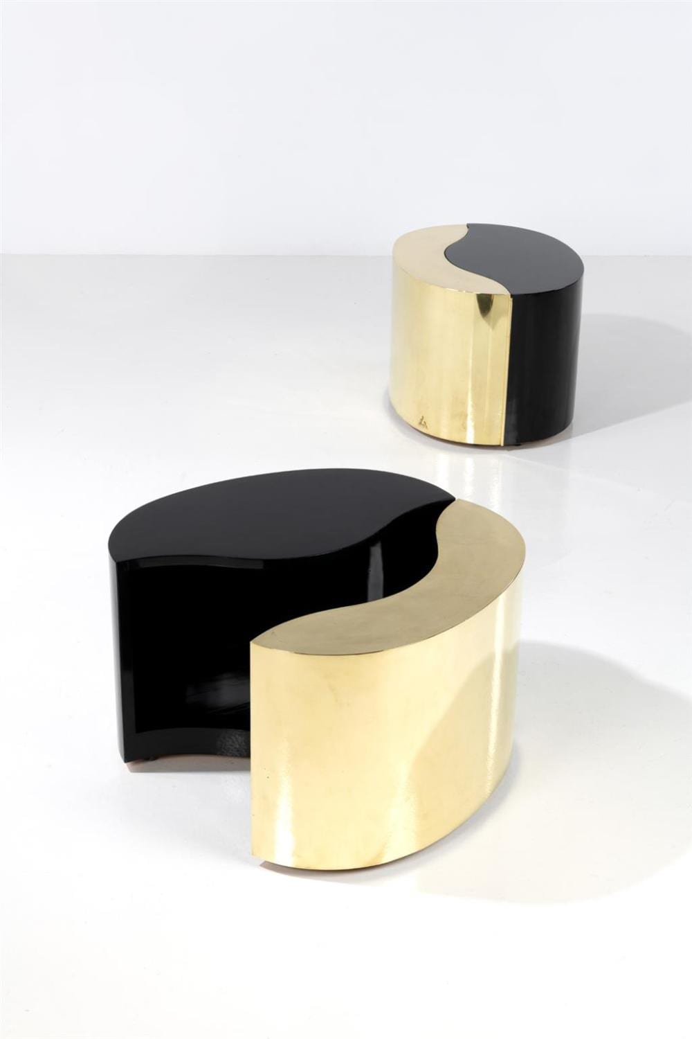 Gabriella Crespi comparable auction result: gabriella crespi 1922 2017 pair of side tables yang yin model