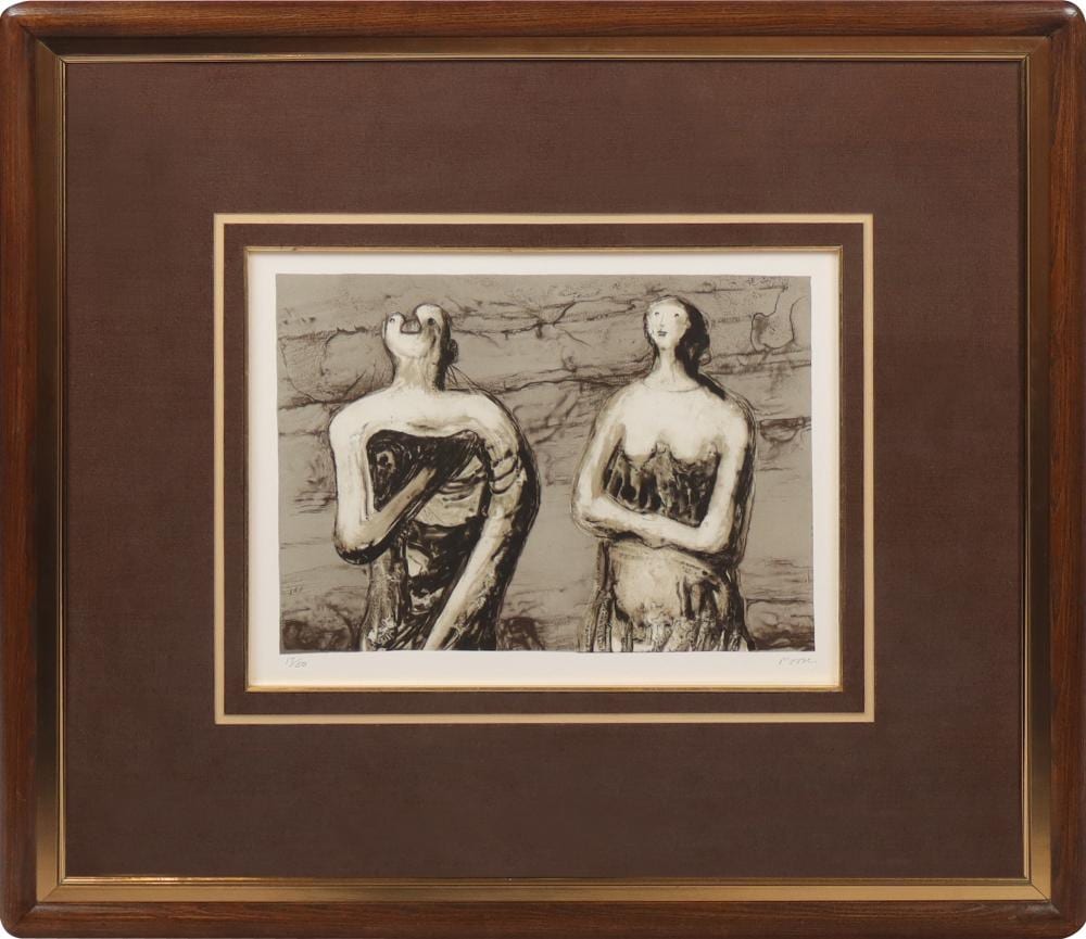 henry moore man and woman lithograph · Roland Auctions NY · 2026-06-27 Henry (1898) Moore comparable auction result: henry moore man and woman lithograph