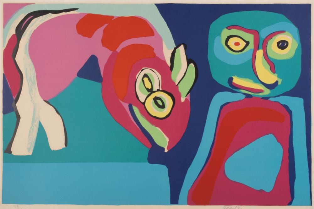 karel appel 1921 2006 pencil signed lithograph · Soulis Auctions · 2026-06-27 Karel Appel comparable auction result: karel appel 1921 2006 pencil signed lithograph