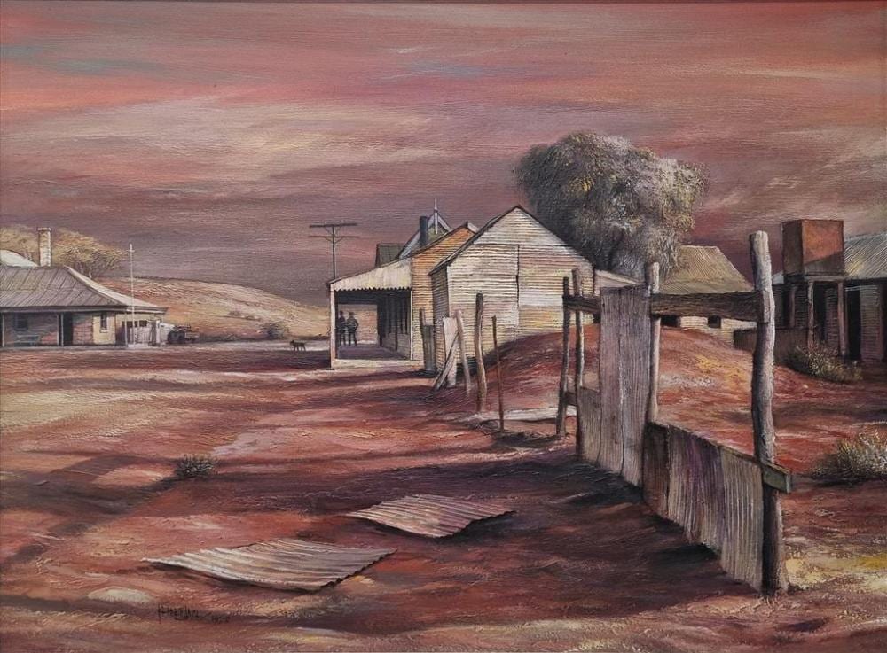 Kenneth Jack comparable auction result: kenneth william david jack 1924 2006 white cliffs nsw 1972 oil on board signed and dated lower left 43 5 x 59 cm artarmo