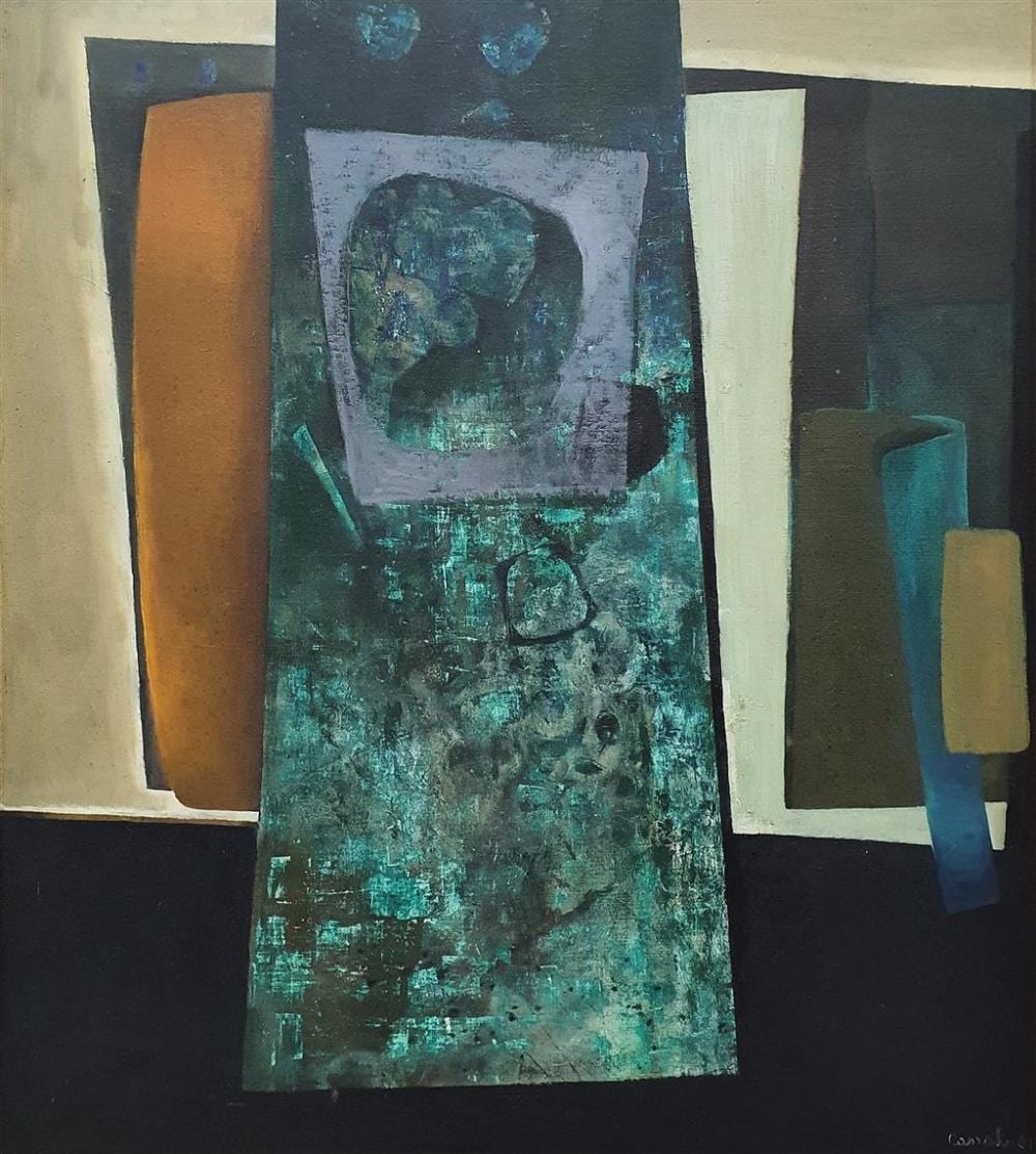 Judy Cassab comparable auction result: judy cassab 1920 2015 obelisc 2 1969 oil on canvas laid on board signed and dated lower right 101 x 90 cm titled verso