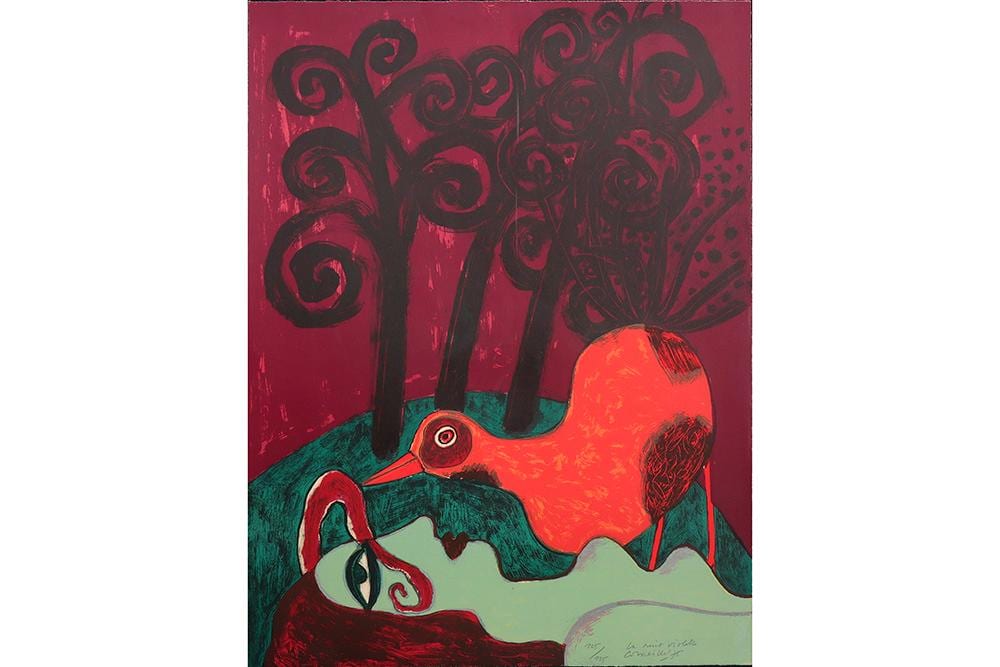 Corneille comparable auction result: corneille 1922 2010 corneille signed lithograph printed in colors dated 1975