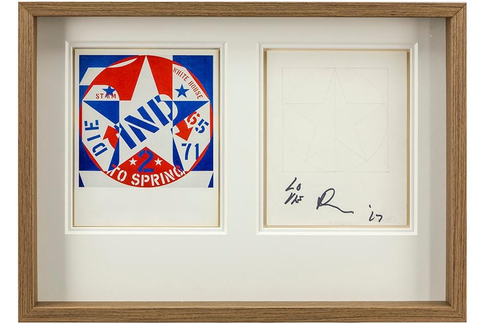 Robert Indiana comparable auction result: robert indiana 1928 2018 original robert indiana work drawing made for the catalogue of galerie