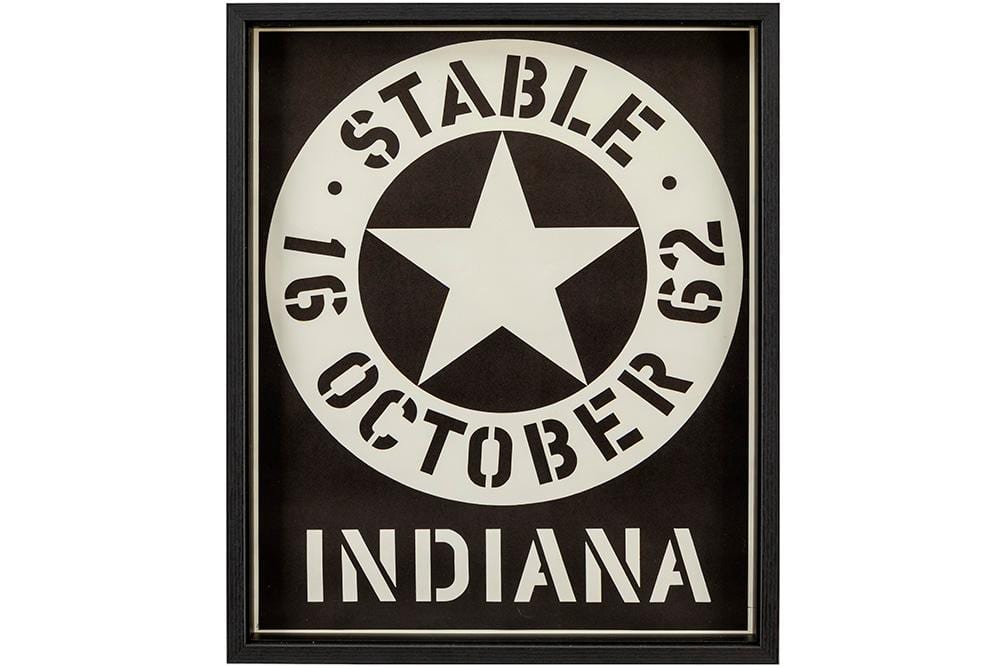 Robert Indiana comparable auction result: robert indiana 1928 2018 robert indiana stable 62 screenprint in colors signed and 1962 date