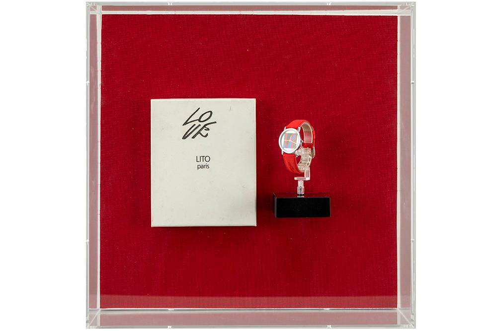 Robert Indiana comparable auction result: robert indiana 1928 2018 robert indiana wristwatch on solar powered fixture and in a plexiglass