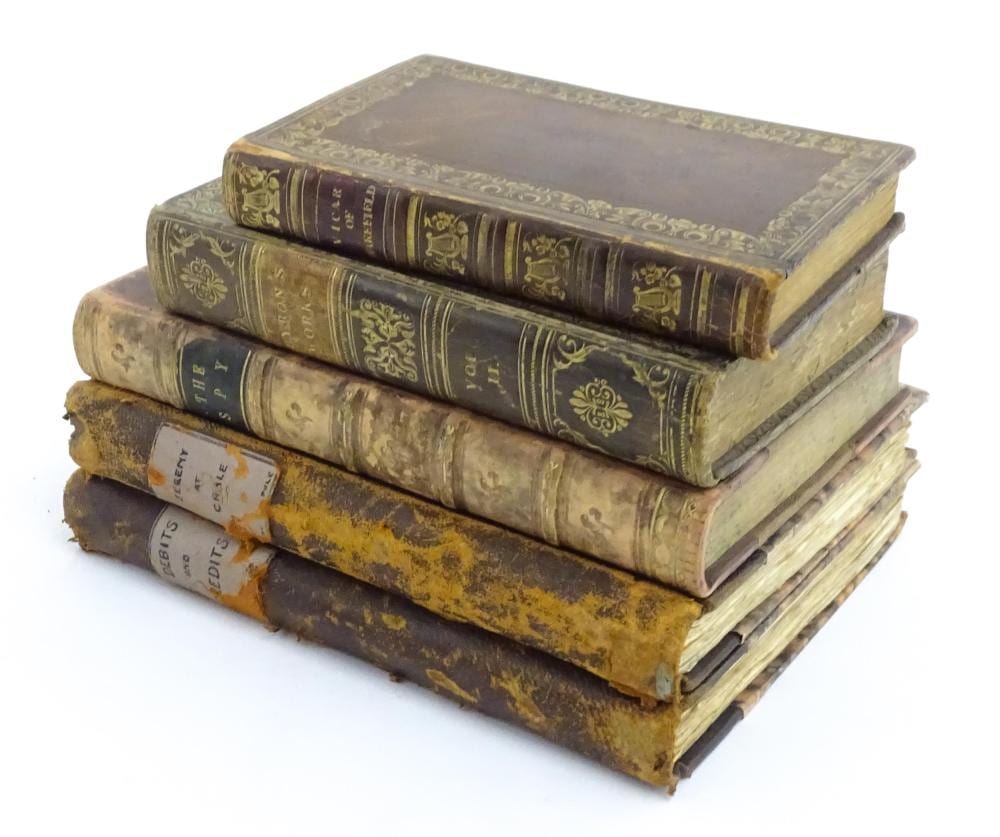 Joseph Rudyard Kipling comparable auction result: books five assorted books comprising debits and credits by rudyard kipling