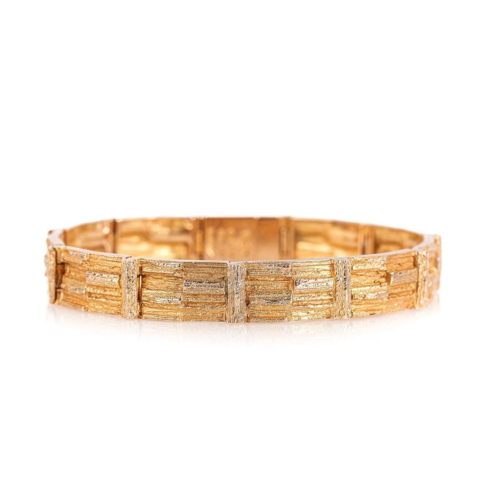Björn Weckström comparable auction result: bj rn weckstr m b 1935 cascade bracelet of 14 kt gold