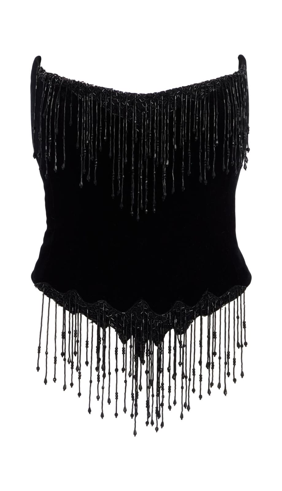 Bob Mackie comparable auction result: ann margret 1990s stage worn black bustiers by bob mackie