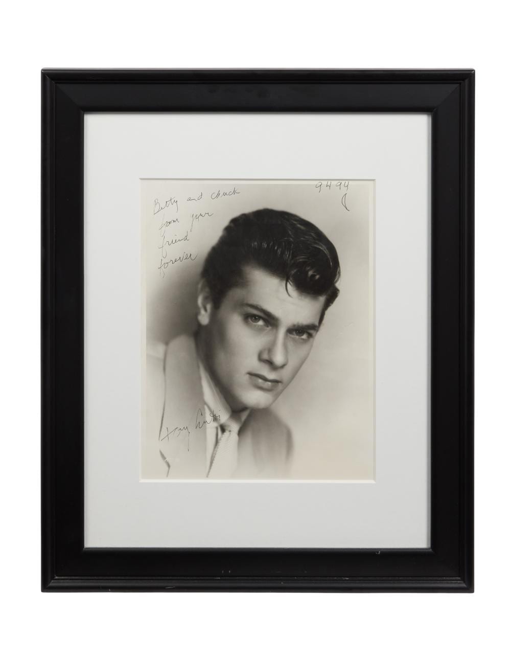 tony curtis photograph inscribed to chuck and betty mccann · Julien's Auctions · 2026-06-24 Tony Curtis comparable auction result: tony curtis photograph inscribed to chuck and betty mccann