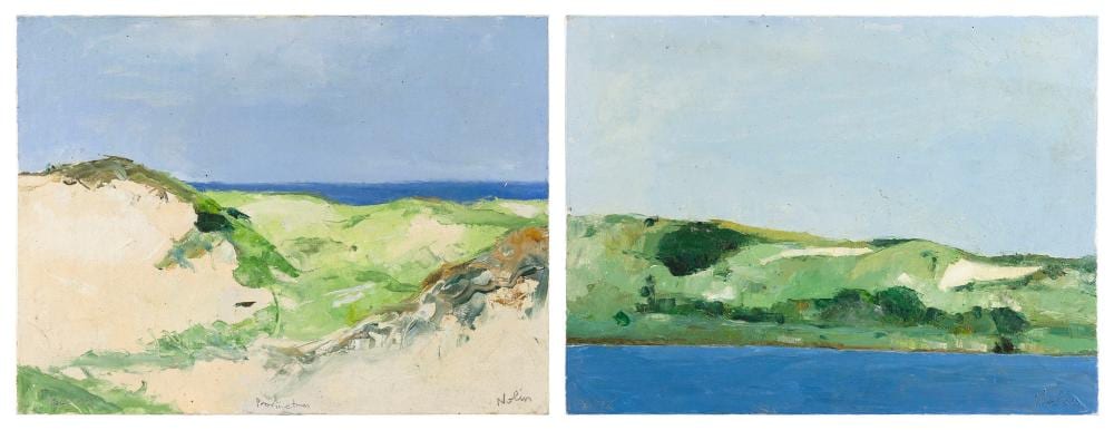 Ray Nolin comparable auction result: ray nolin massachusetts connecticut 1954 59 2015 two shore scenes oils on canvas board 12 x 16 unframed
