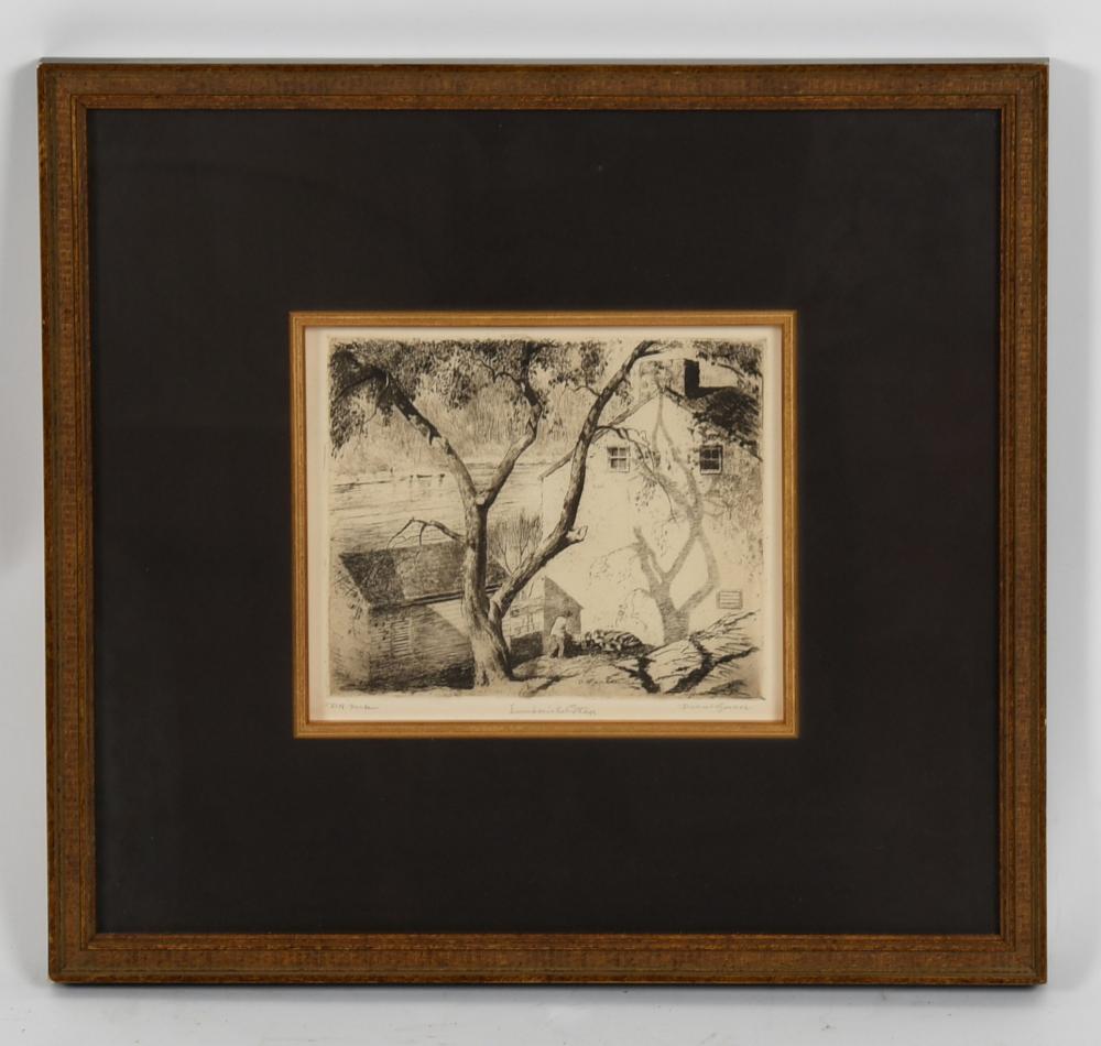 Daniel Garber comparable auction result: daniel garber american 1880 1958 lumberville cottage 1943
