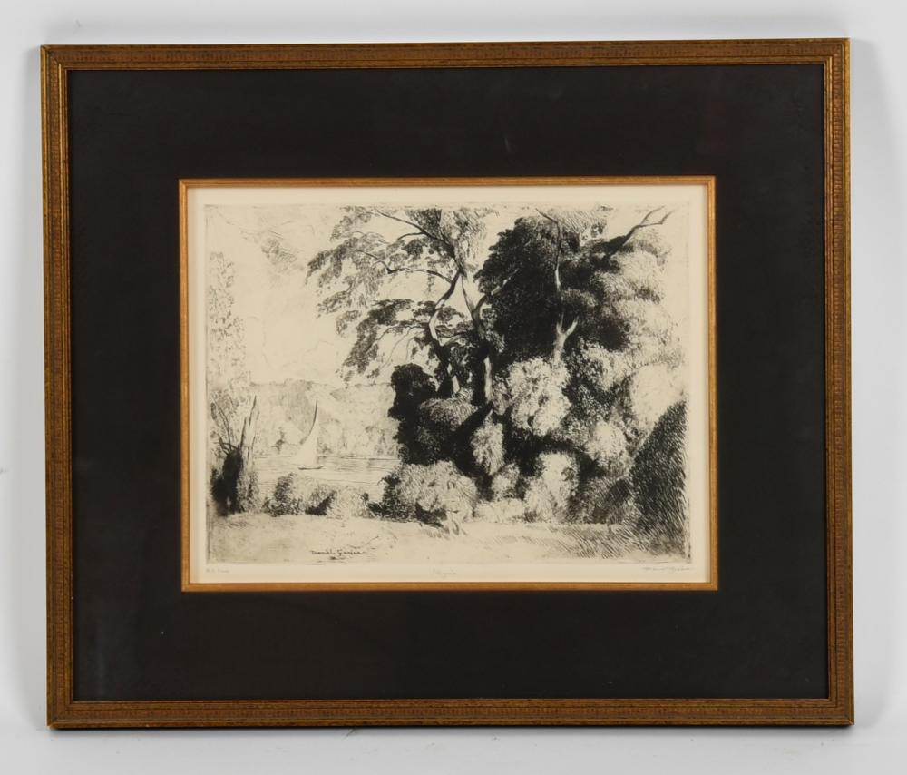 Daniel Garber comparable auction result: daniel garber american 1880 1958 illyria c 1943