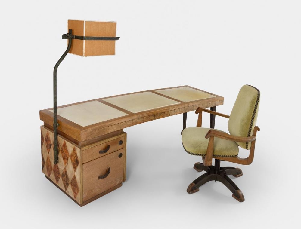 pere cosp barcelona 1907 2007 writing desk and chair 40s 50s oak wood and iron · Setdart Auction House · 2026-06-25 Pere Cosp comparable auction result: pere cosp barcelona 1907 2007 writing desk and chair 40s 50s oak wood and iron