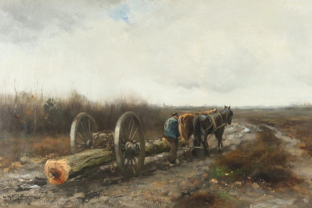 Willem George Frederik Jansen comparable auction result: willem george frederik jansen dutch 1871 1949 oil on canvas impressionist country landscape