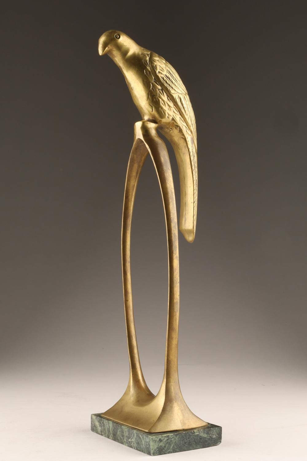 Alain Chervet comparable auction result: alain chervet france b 1949 attrib art deco parrot bird sculpture